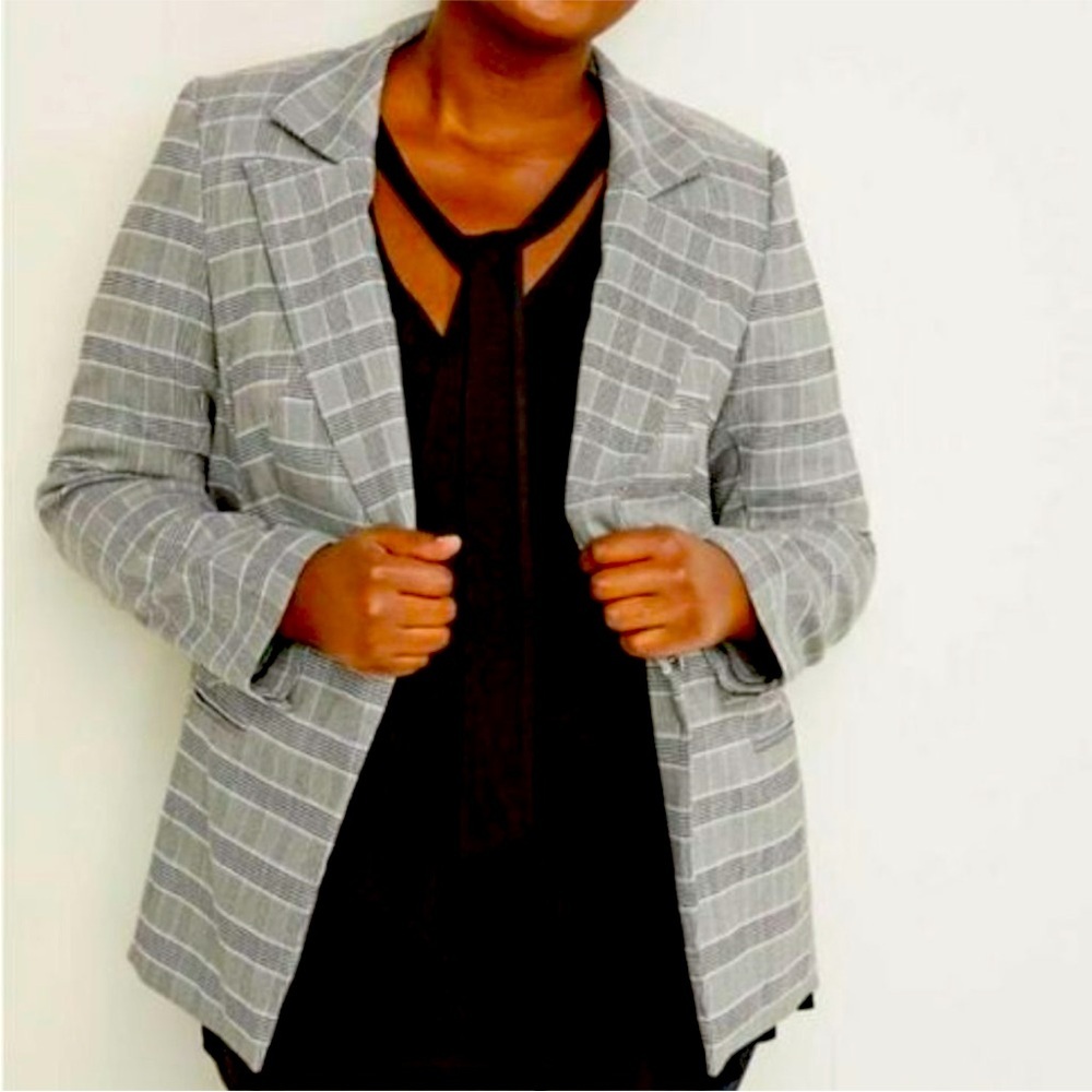 Lane Bryant Plaid Bryant Career Wear Blazer Size 18